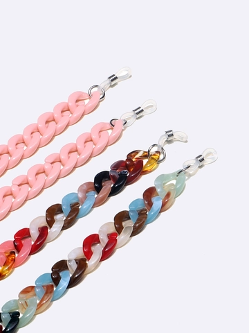 Fashion Acrylic Glasses Chain Non Slip Eyewear Holder Neck Strap Pink Mixed Colors For Sunglasses Reading Glasses Women