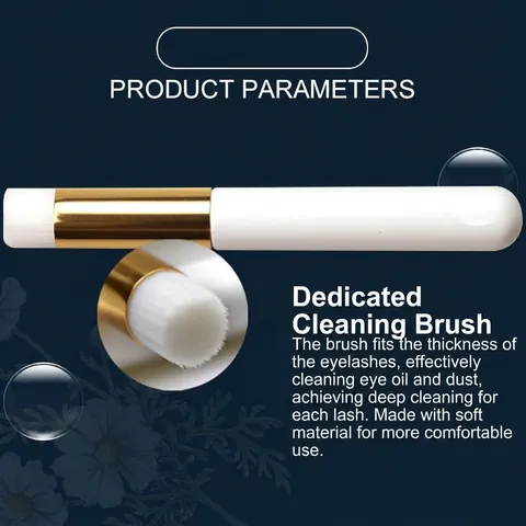 Soft Bristle Lash Cleaning Brush Deep Pore Nose Washing Tool Portable Synthetic Fiber Face Brush For Eyelash Extension