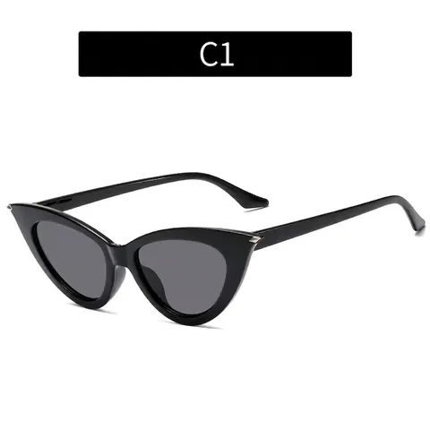 Vintage Γυαλιά Ηλίου Cat Eye Για Γυναίκες Ρετρό Μόδα Σκελετός Polycarbonate Φακός Acrylic Προστασία UV Trendy Γυαλιά