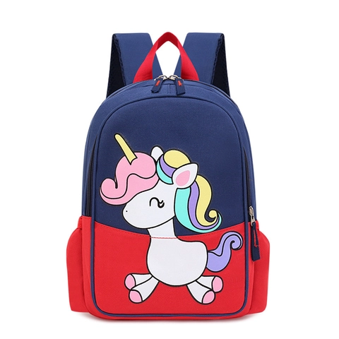 Toddler Backpack Cute Cartoon Unicorn Lightweight School Bag For Preschool Kids Breathable Nylon Nursery Rucksack Colorful