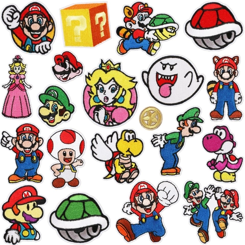 Cartoon Game Figure Embroidery Patches Decoration DIY Sewing Applique Iron On Repair Badges