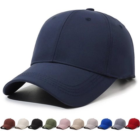 Gorra De Béisbol Color Sólido Poliéster Transpirable Protección Solar Deporte Al Aire Libre Casual Unisex Ajustable