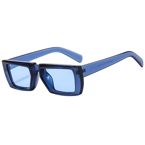 Retro Square Sunglasses Thick Frame PC UV400 Protection Fashion Eyewear Unisex