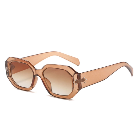Occhiali Da Sole Poligono PC Montatura UV400 Protezione Rivetto Retro Vintage Occhiali Per Viaggi Feste E Moda Quotidiana Unisex