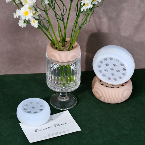 Soporte De Tallo De Flor De Silicona Arreglador De Jarrón En Espiral Para Decoración Floral Hogar Estética Moderna