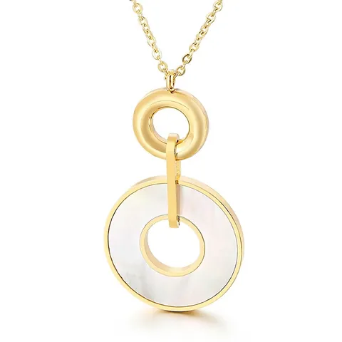 Mode Roestvrij Stalen Hart Hanger Ketting Met Love Belettering Hars Schildpad Geometrische Ronde Schelp Sieraden