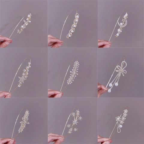 Haarklem Met Steentjes En Kunstparels Legering Goud Kleur Vlinder Ster Maan Bloem Design Elegant Haaraccessoire Voor Dames