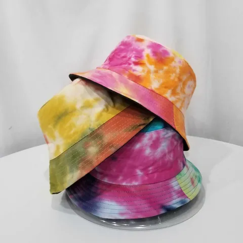 Καπέλο Fisherman Από Βαμβάκι Διπλής Όψης Tie-Dye Προστασία Από Τον Ήλιο Αναπνεύσιμο Υπαίθριο Ταξίδι Καλοκαίρι