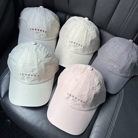 Gorra De Béisbol De Algodón Con Bordado De Letras Transpirable Ajustable Sombrero De Sol Casual Aire Libre Unisex