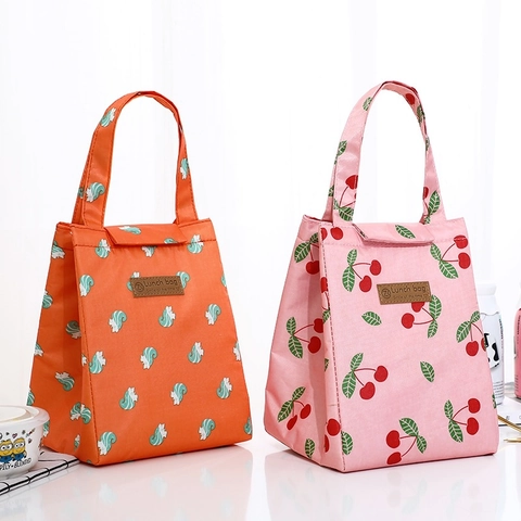 Borsa Pranzo Isolata Portatile Tessuto Oxford Foglio Alluminio Borsa Termica Per Bento Per Lavoratori Studenti Stile Giapponese