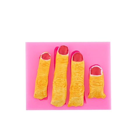 Finger Shape Silicone Mold Halloween Spooky Fondant Cake Decoration Chocolate Baking Tool DIY Resin Clay Handcraft