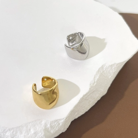 Minimalistische Unregelmäßige Hufeisen Ear Cuff Für Damen Glänzende Kupfer U-Förmige Ohrclips Ohne Piercing Schmuck