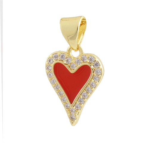 Ciondolo A Cuore In Conchiglia Bianca Accessori Per La Creazione Di Gioielli Fai Da Te Ottone Placcato Oro Zircone Madreperla