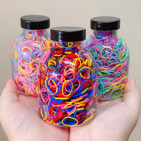 Mini Elastici Per Capelli Usa E Getta Supporti Morbidi Per Coda Di Cavallo Alta Elasticità Per Ragazze Donne Colorati