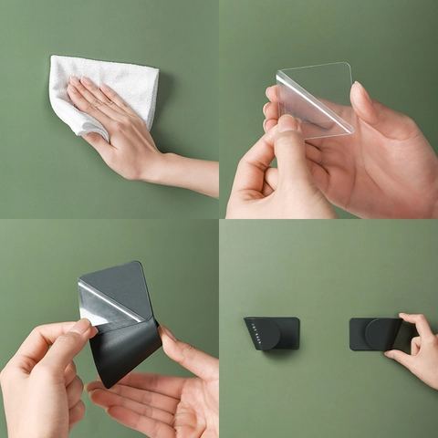 Wall Mounted Pot Lid Holder ABS Plastic No Drill Self Adhesive Cutting Board Rack For Kitchen Storage Pan Cover Organizer