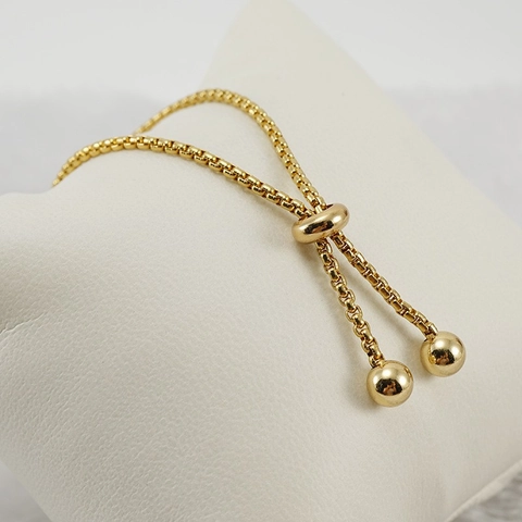 Pulsera de Cadena de Caja Ajustable de Acero Inoxidable para Mujer Moda Minimalista Cadena de Muñeca de Metal Galvanizado Accesorios de Joyería Regalo