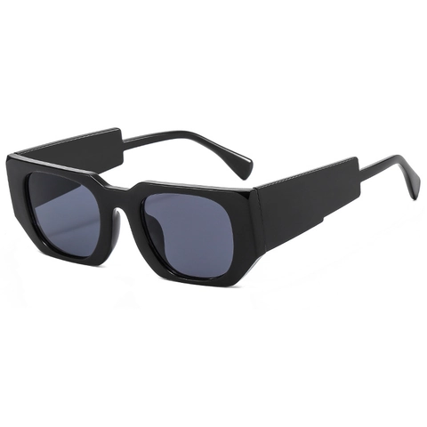 Fashion Rectangular Sunglasses PC Frame AC Lens UV400 Protection Outdoor Streetwear Retro Chunky Square Eyewear Unisex