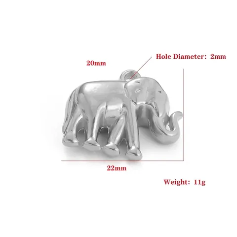 Dijes De Elefante Vintage De Acero Inoxidable Para Hacer Joyas DIY Accesorios Para Pulseras Y Collares Elefante Rétro