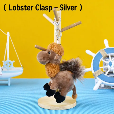 Cute Camel Plush Keychain Soft Animal Stuffed Toy Mini Doll Backpack Pendant For Travel Souvenirs Gift Decorations