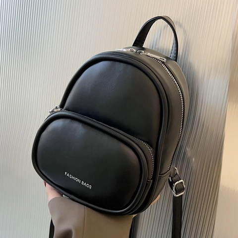 Mini Zaino Da Donna Pelle PU Moda Semplice Piccolo Zaino Da Viaggio Per Uso Quotidiano Leggero