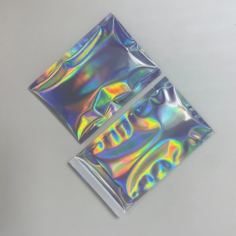 Holographic Mailing Bags Laser Shipping Envelopes Self Sealing Waterproof Rainbow Plastic Packaging Pouches