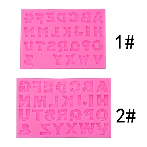 Moule En Silicone Alphabet Lettres Anglaises Motifs Rayés Pour Décoration De Gâteau Fondant Chocolat Résine Époxy Bricolage