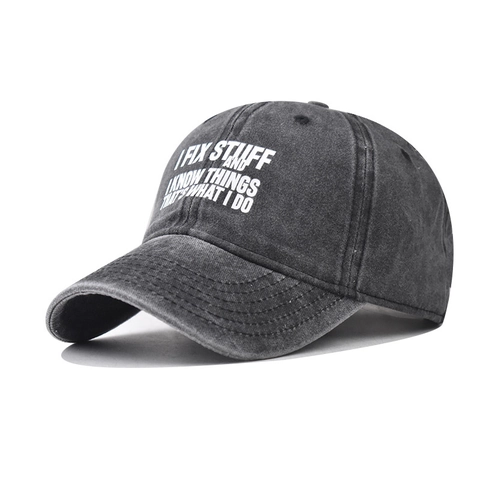 Berretto Da Baseball In Cotone Lavato Unisex Dad Hat Invecchiato Con Stampa Slogan Berretto Sportivo All Aperto Regolabile Stile Retrò
