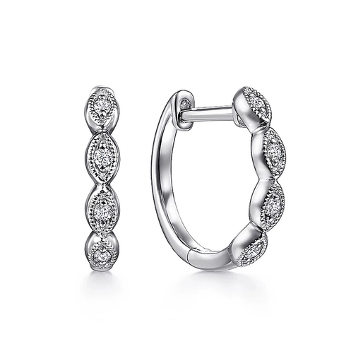 Elegant Copper Zirconia Huggie Earrings Twisted Design Geometric Hoop Earrings Small Round Earbuckle Jewelry Gift For Women