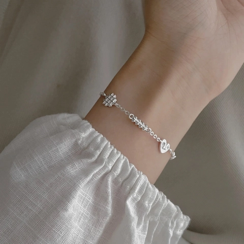 925 Sterling Silber Armband Für Frauen Koreanischer Stil Donut Brezel Croissant Waffel Essen Thema Anhänger Süßer Schmuck