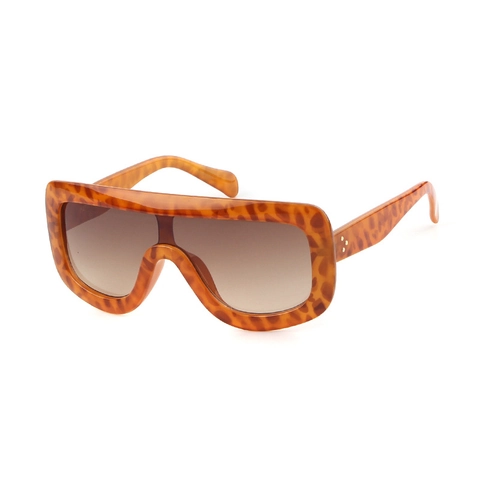 Oversized Shield Sonnenbrille Mit Goldenen Punktnieten PC Rahmen AC Linsen UV400 Schutz Retro Punk Brille Damen Herren
