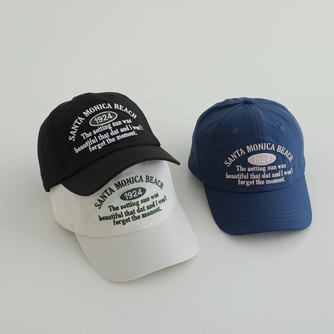 Gorra De Béisbol Niños Secado Rápido Transpirable Sombrero Sol Bordado Letras Deporte Verano Ajustable Niños Niñas