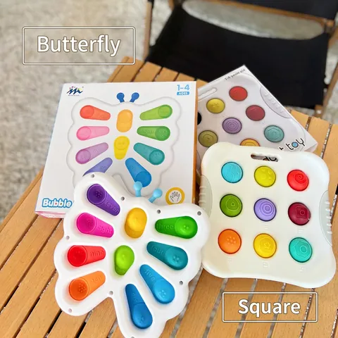 Silicone Pop It Giocattolo Sensoriale Educativo Cognizione Numeri Colori Motricità Fine Tavola Apprendimento Per Bambini Neonati
