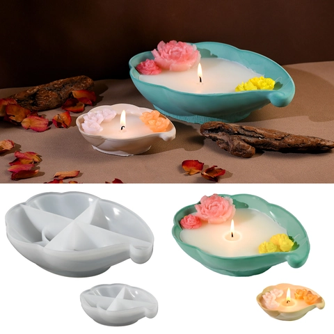 Moule En Silicone En Forme De Nuage Pour Boîte De Rangement DIY Et Tasse À Bougie Plâtre Résine