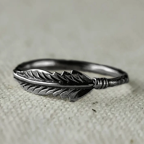 Vintage Veer Vorm Legering Ring Voor Vrouwen Retro Boheems Etnische Stijl Vinger Sieraden Antiek Zilver Goud Zwart Goud Finish
