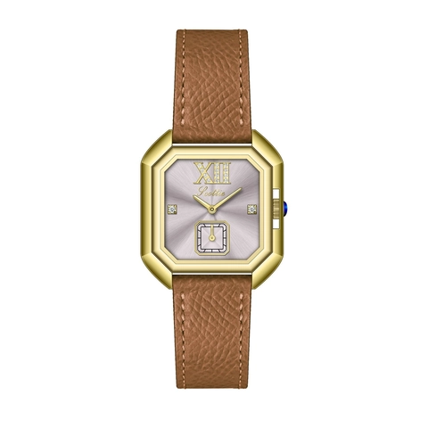 Reloj de Cuarzo Cuadrado Scottie para Mujer Caja de Aleación Octogonal Correa de Malla de Acero Inoxidable Cuero Strass Números Romanos Impermeable