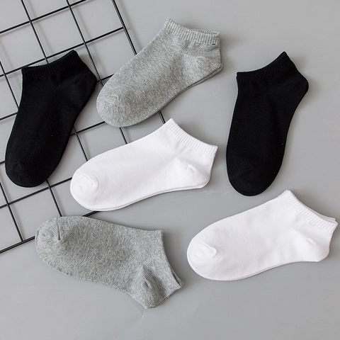 Calze Invisibili Taglio Basso Misto Cotone Antiscivolo Anti-Odore Polsino A Costine Calzature Casual Uomo Donna