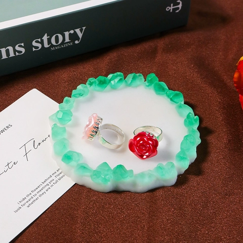Moule En Silicone Pour Bricolage Résine Cristal Cluster Dessous De Verre Tapis De Tasse Rond Outil De Moulage À La Main