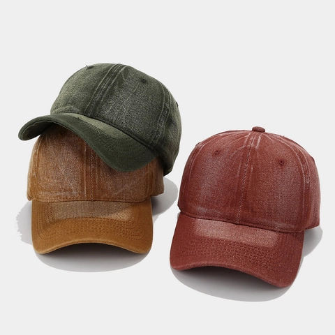 Baseball Cap Washed Denim Vintage Adjustable Sun Protection Outdoor Sporty Unisex Cotton Dad Hat Casual Retro Style