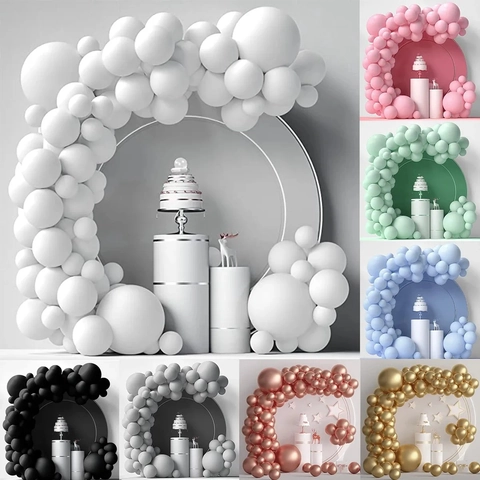 Balloon Arch Garland Matte Latex Balloons For Birthday Wedding Baby Shower Party Decorations Backdrop Decor