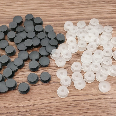 Fibbie Per Scarpe Sabot In Plastica Bottoni A Forma Di I Trasparenti Neri Per Accessori Decorativi Per Charms Di Scarpe
