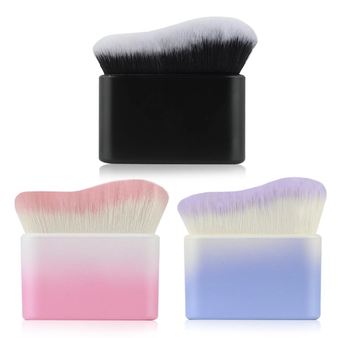 Golfvormige Foundation Kwast Synthetische Vezels Dichte Borstels Voor Naadloze BB Cream Contouring Gezicht Make-up Tool