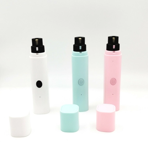 Smerigliatrice Per Unghie Elettrica Per Animali Luce LED USB Ricaricabile ABS Strumento Professionale Per Toelettatura Silenzioso