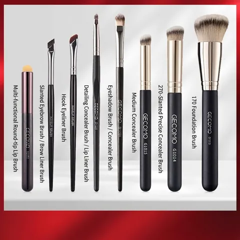Pennelli Trucco Professionali Per Correttore Fondotinta Labbra Eyeliner Setole In Fibra Sintetica Strumenti Di Precisione