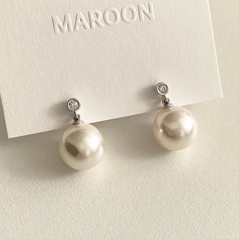 Süßwasserperlen Ohrringe Mit Zirkon Inlay Elegante Minimalistische Stecker Für Damen Mit 925 Sterling Silber Ohrstecker