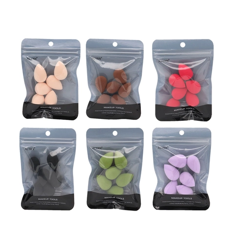 Mini Makeup Sponges Water Drop Shape Beauty Egg Hydrophilic Non-Latex Soft Cosmetic Powder Puff Portable Dry Wet Use
