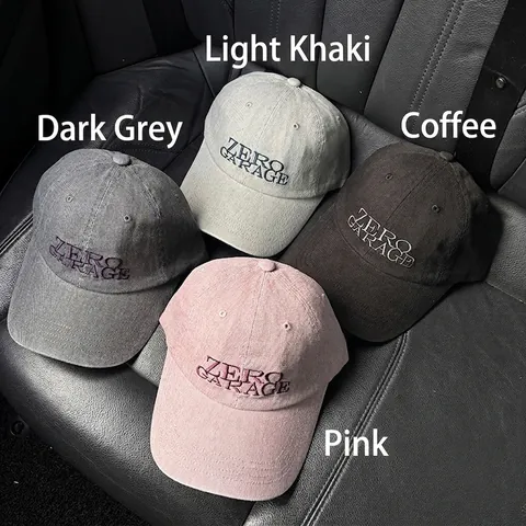 Baseball Cap Cotton Adjustable Curved Brim Retro Letter Embroidery Casual Vintage Outdoor Hat For Men Women