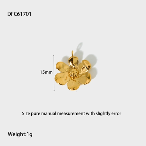 Ciondoli Gioielli DIY Acciaio Inossidabile Placcato Oro Zircone Incastonato Sole Luna Stella Serpente Conchiglia Per Gioielli