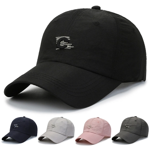 Cappellino Da Baseball Estivo Ad Asciugatura Rapida Cappello Da Sole Traspirante In Mesh Con Lettera C Ricamata Regolabile Per Uomini Donne