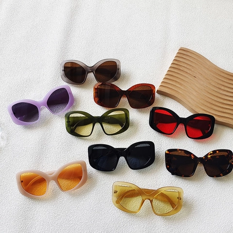 Occhiali Da Sole Cat Eye Donna Sovradimensionati Farfalla Lente In Policarbonato Protezione UV400 Moda Vintage