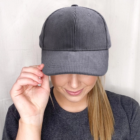 Vintage Corduroy Baseball Cap For Men Women Adjustable Cotton Sun Hat Outdoor Casual Sport Soft Top Parent Child Solid Color Breathable Peaked Cap